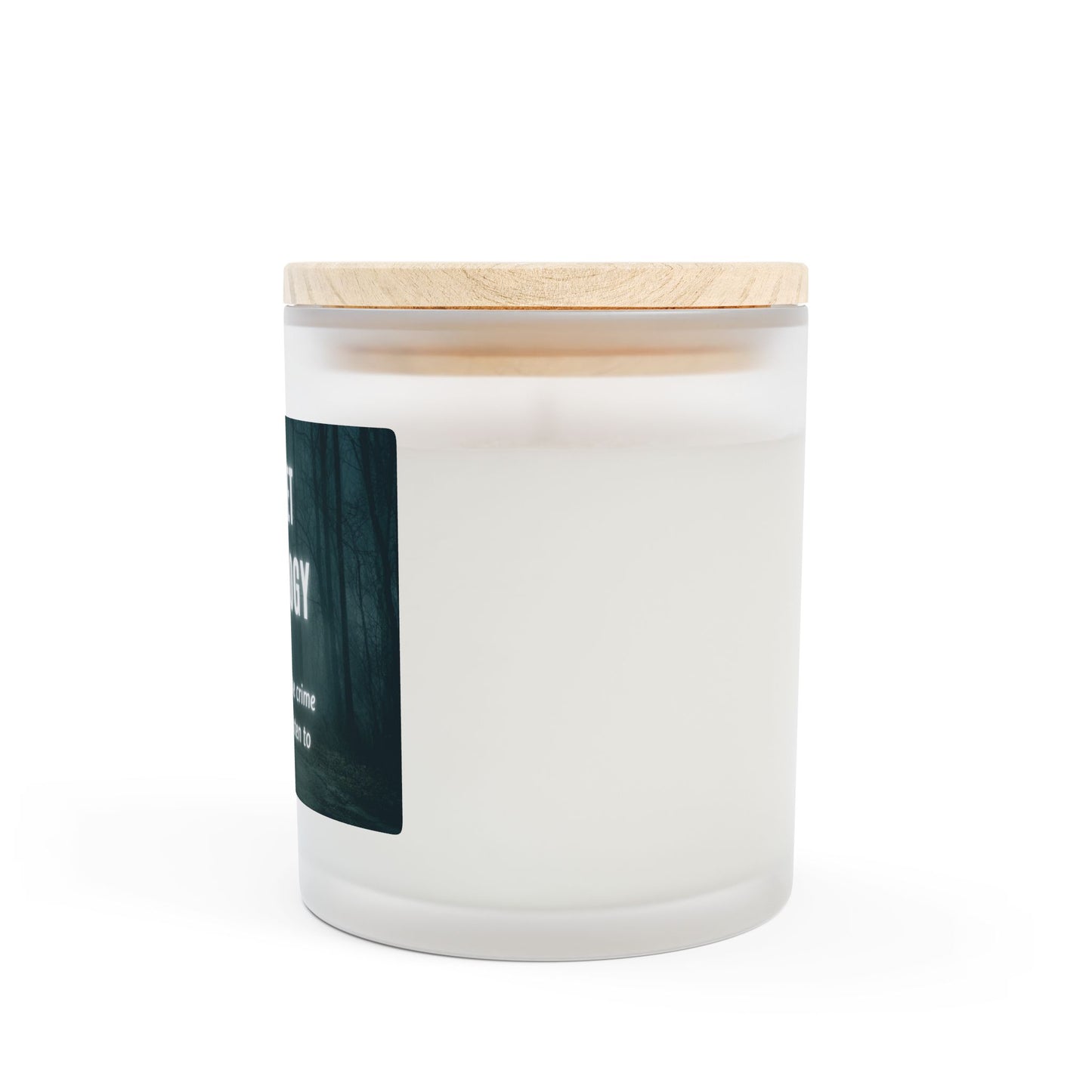 Candle, True Crime and Astrology Tongue-in-Cheek Design, 11oz Frosted Glass