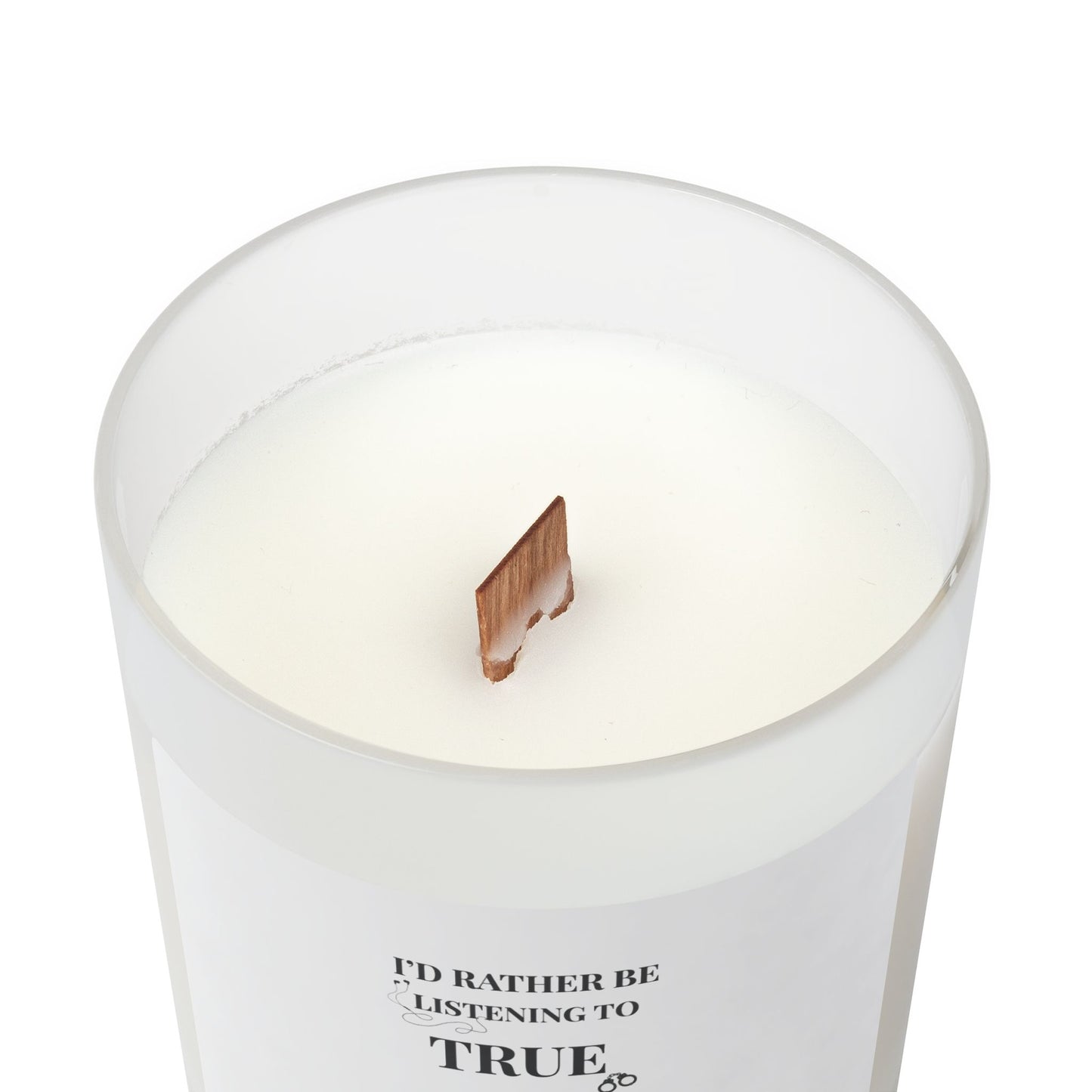 True Crime Frosted Glass Candle, 11oz - Scented Candle, Gift for True Crime Fans, Relaxing Home Decor, Unique Candle Gift, Soy Wax Candle