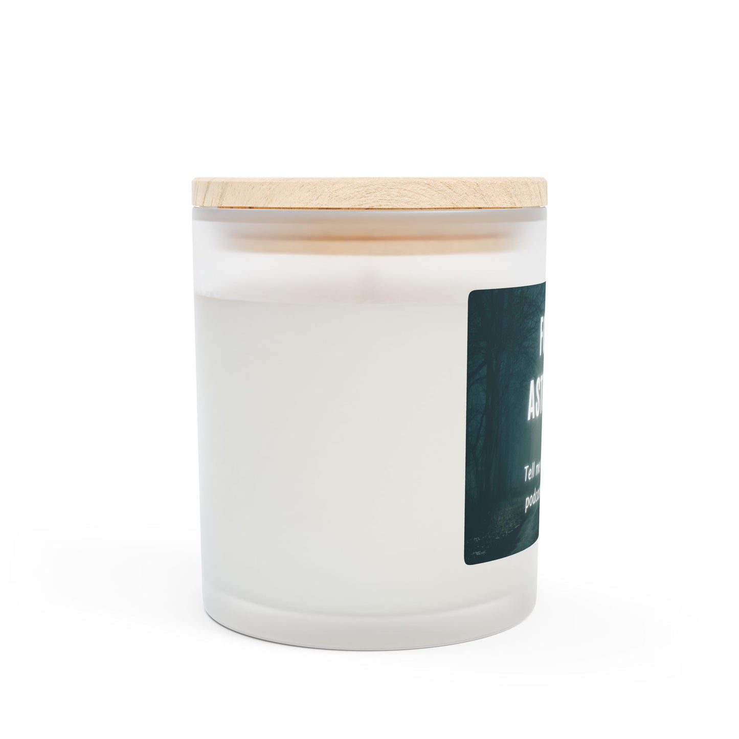 Candle, True Crime and Astrology Tongue-in-Cheek Design, 11oz Frosted Glass