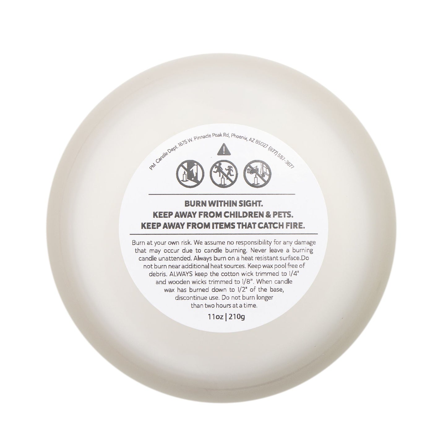 Candle, True Crime and Astrology Tongue-in-Cheek Design, 11oz Frosted Glass