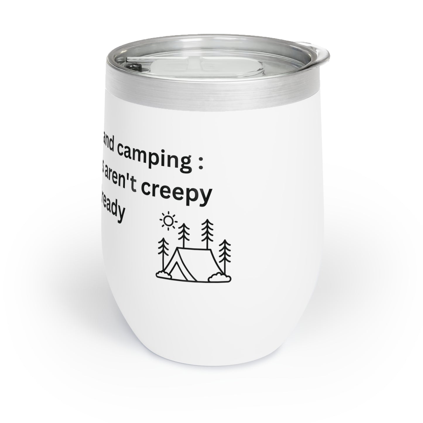 Murder Podcast Wine Tumbler, Chill Wine Cup for Campfires, Funny Beverage Holder, Halloween Gifts, Outdoor Drinkware