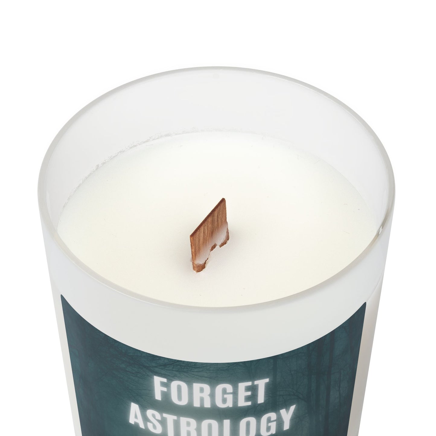 Candle, True Crime and Astrology Tongue-in-Cheek Design, 11oz Frosted Glass